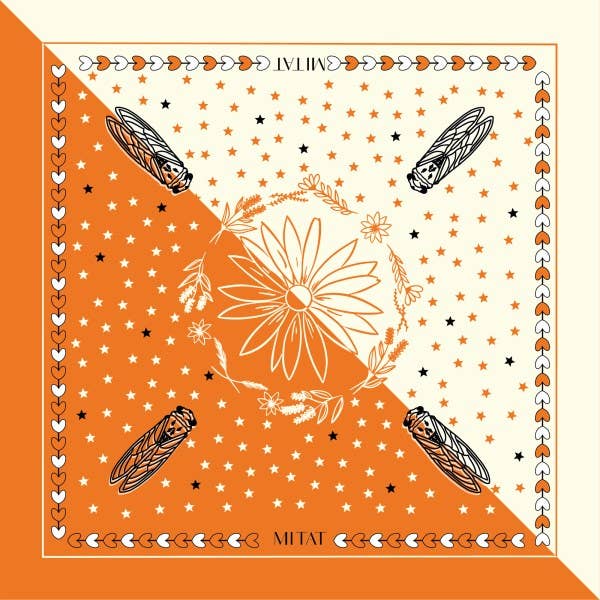 Mitat - Vente Écharpe – femme - Carré 70 Cigaleta0