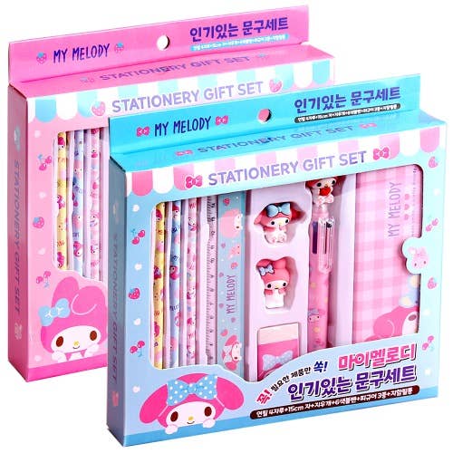 K-Wonderland - Vente Assortiments de papeterie/cartes - Set cadeau papeterie Sanrio Cinnamoroll avec crayons, stylo et trousse7