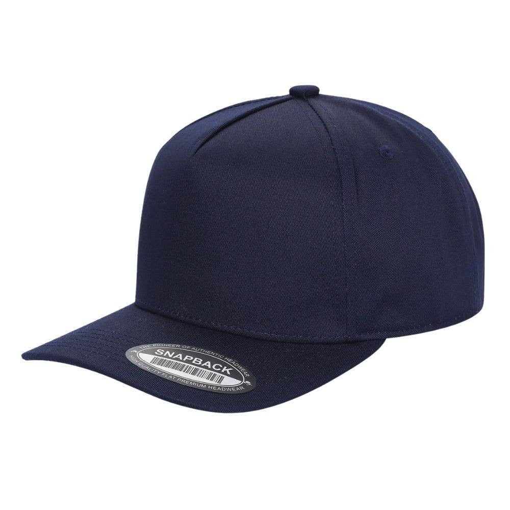 DOBBI - Wholesale Flat Brim Cap - Unisex - 5 Panel Snapback Caps5