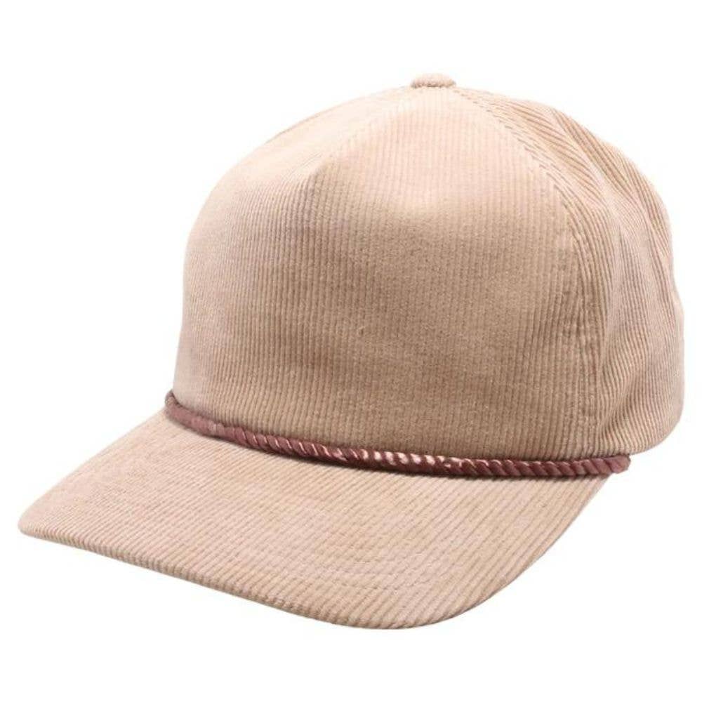 DOBBI - Wholesale Baseball Cap - Women's - Five Panel Corduroy Unstructured Rope5