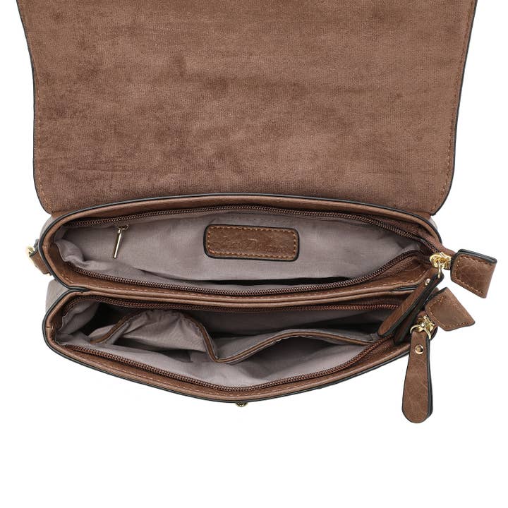 INES DELAURE - Wholesale Top Handle Bag - Women's - Handbag with 2 compartments7