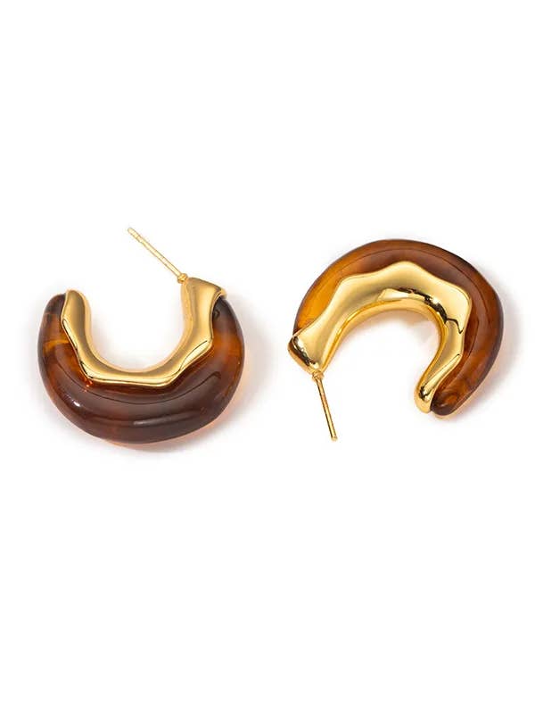 18K guld hoop øreringe for engroshandel hos Ostella