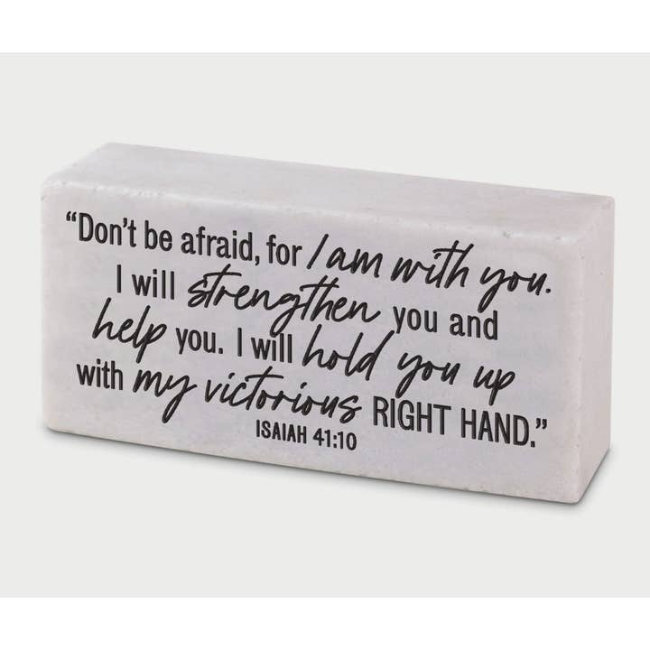 LCP Scripture Block Do Not Be Afraid for wholesale by Cottage Garden