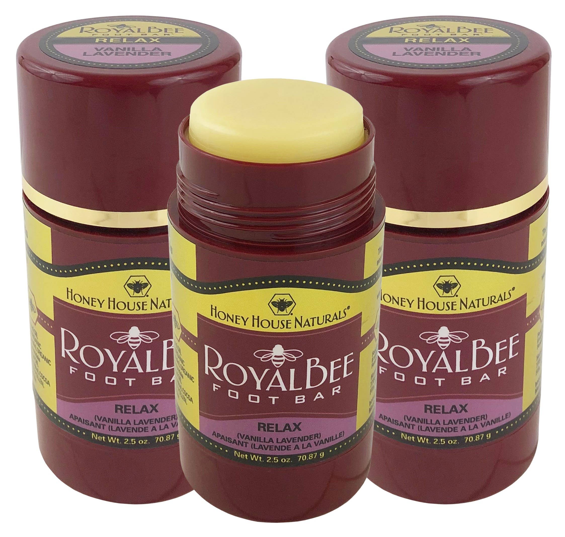 Honey House Naturals - Vente Crème pour les pieds - Barre pour pieds Royal Bee - Individuel4