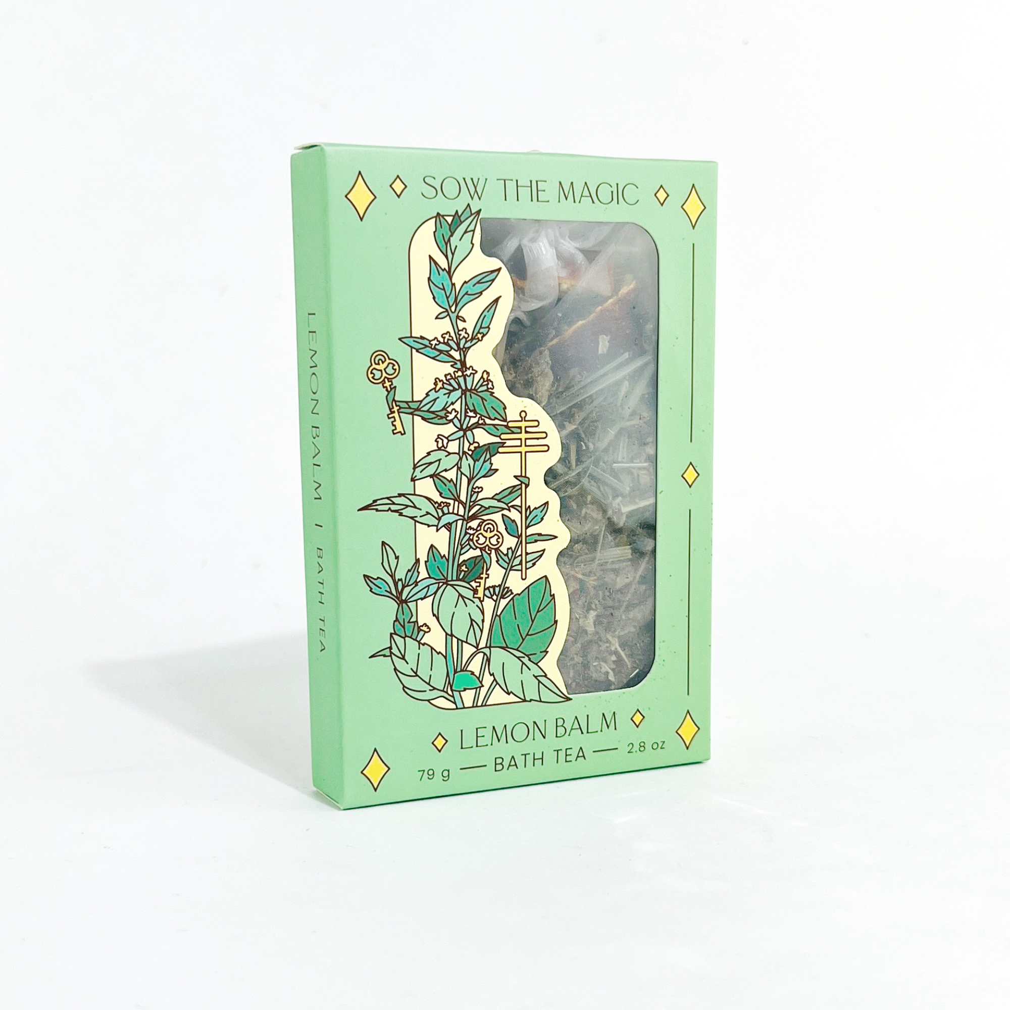 Sow the Magic – wholesale Bath & body set – Lemon Balm Tarot Botanical Bath Tea Box3