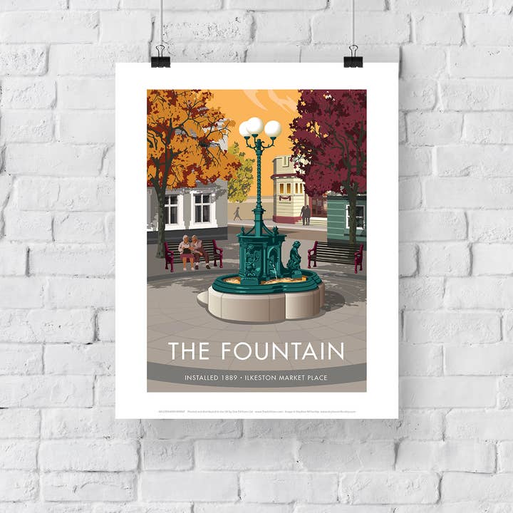 Star Editions – wholesale Art print – The Fountain, Ilkeston By Stephen Millership Art Print2