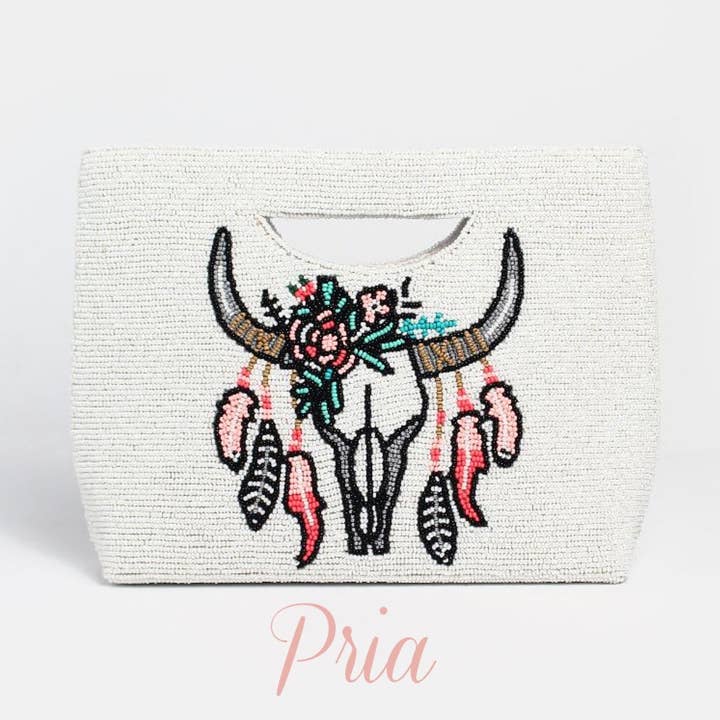 Skull Basket Crossbody Bag for wholesale by Pria Handmade Accessories
