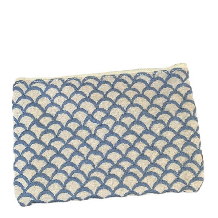 Funkyrel® Atzbranding Limited - Wholesale Makeup/Cosmetic Bag - Cosbai - Minimalist Blue-White Pouch & Makeup Bag7