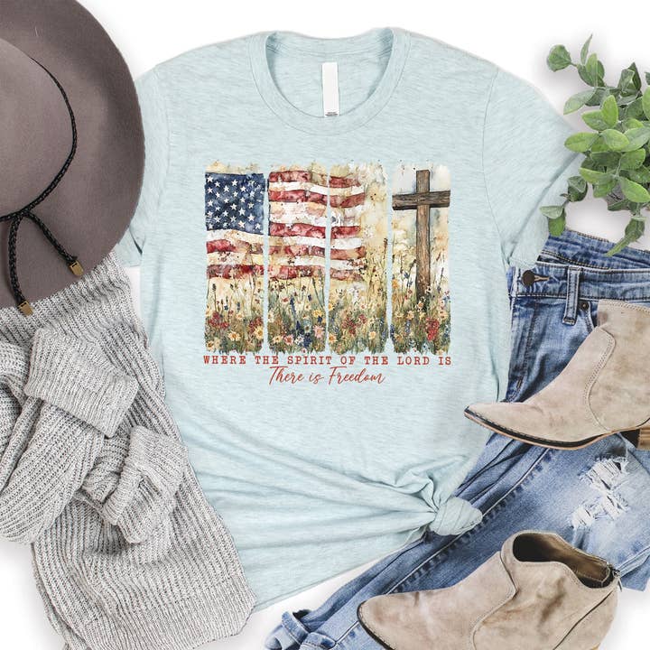 Spirit Of The Lord Tee for wholesale by Love in Faith