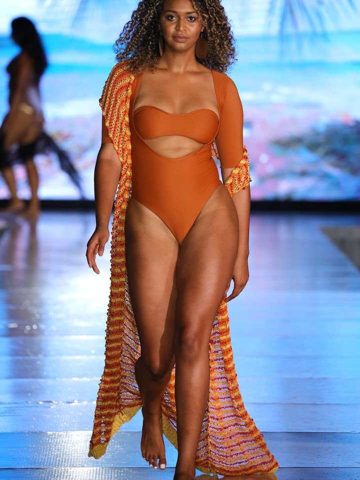 N a p o l e s e Brown Bandeau 1 PC Set for wholesale by Swim With Poppies