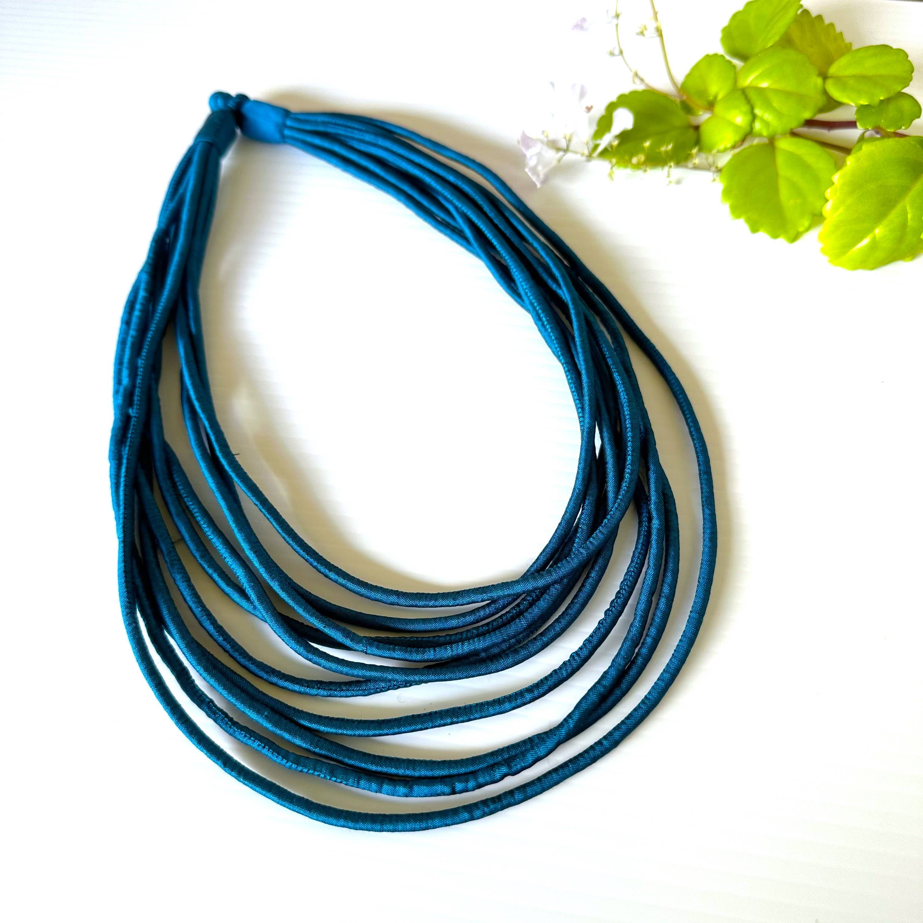 Sophie Silks - Wholesale Woven Necklace - Multi Strands Boho Necklace24