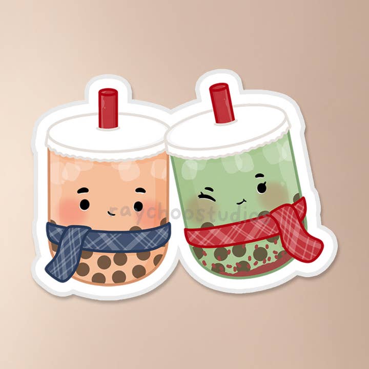 Autocolante Vinil de Natal da Boba por atacado de Raychoo Studios Inc.