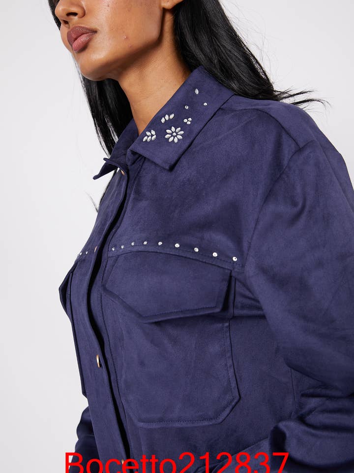 Suede Overshirt for wholesale by Bocetto