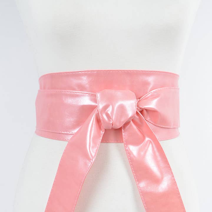 3AM BY H&D ACCESSORIES - Wholesale Belt - Women's - Faux Leather Tie Up Belt.