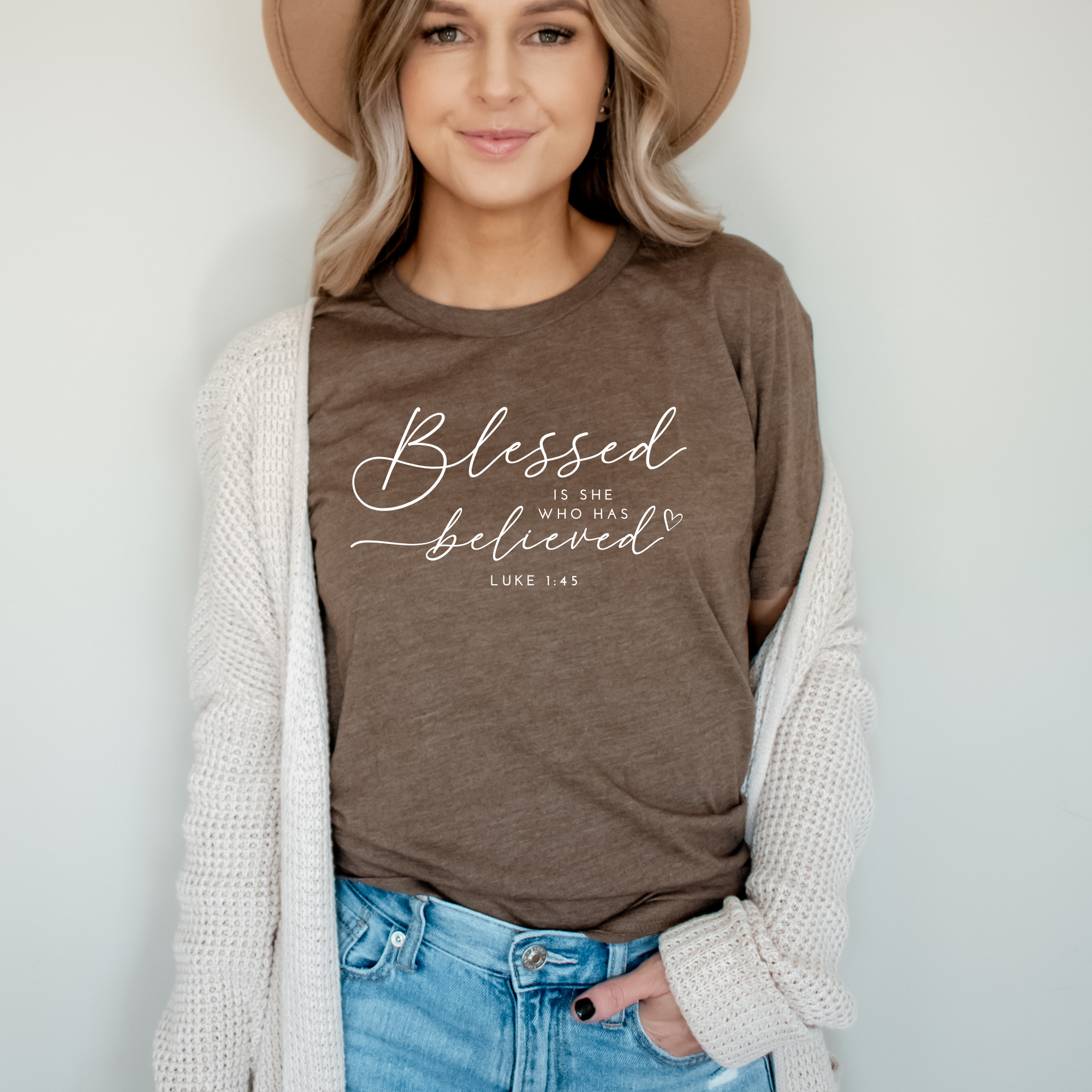 Faith & Life Christian Brands – Großhandel T-Shirt mit Siebdruck – Damen – Blessed Fall Graphic Langarmshirt mit benutzerdefiniertem Vers oder Text6