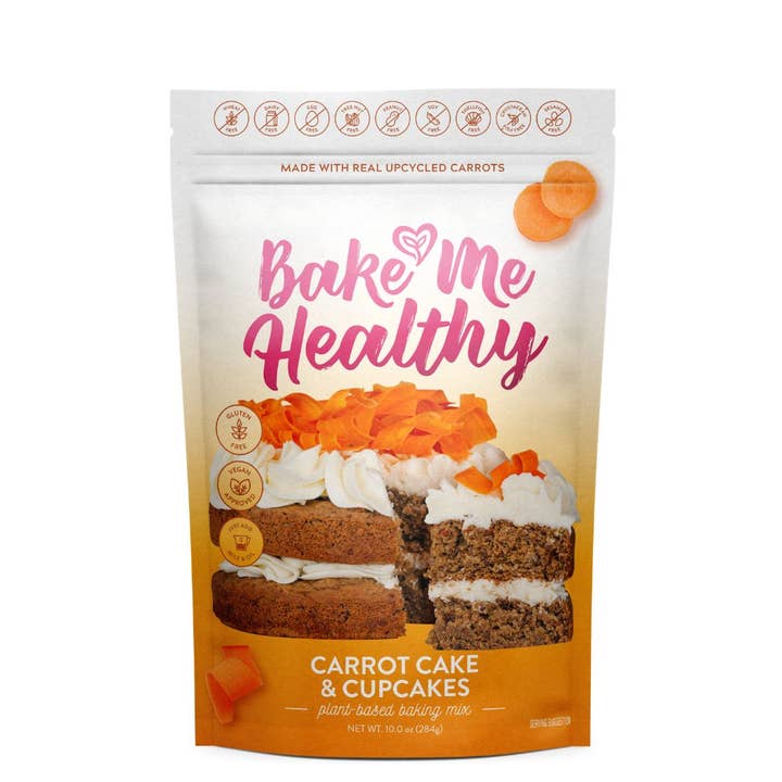 Bake Me Healthy – Großhandel Kuchenbackmischung – Pflanzliche Backmischung für Karottenkuchen und Cupcakes
