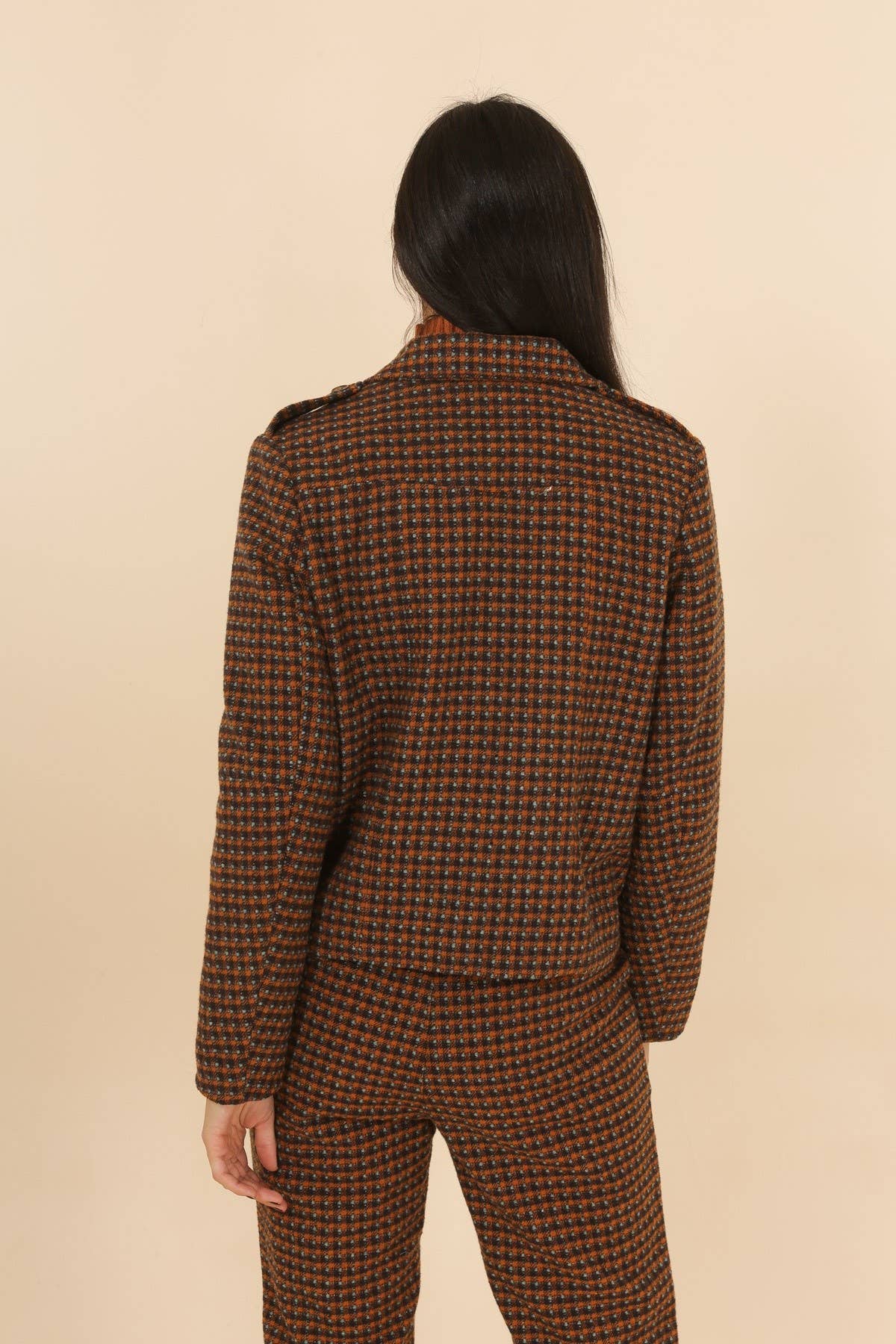 CAMMELLO GIACCA IN TARTAN 3851 LUREX in vendita all'ingrosso su Faire3