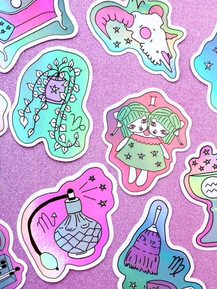Autocolantes do Zodíaco em Segunda Mão por atacado de Lady Moon Co.®