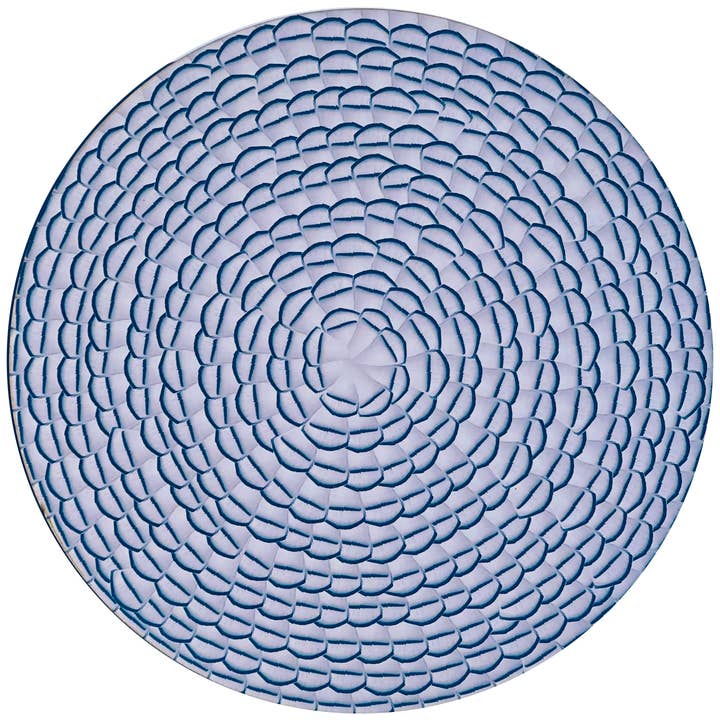 Placemat/ Coaster, Feathers (Lilac) for wholesale by Tisch New York