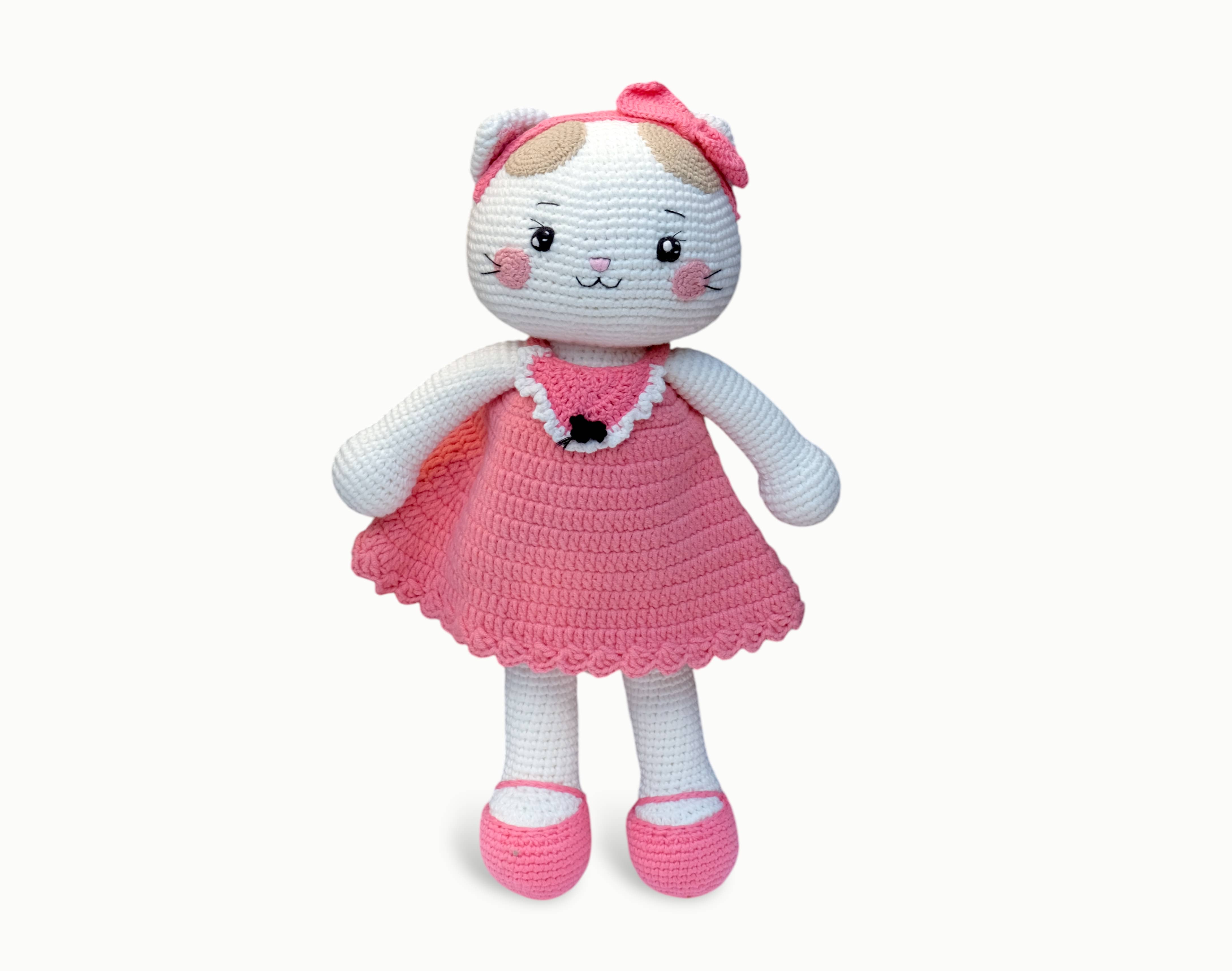 Giramisu Canada - Wholesale Stuffed/plush toy – Kids & baby - Miumiu Kitty - Handcrafted Crochet