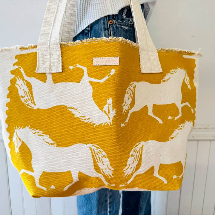 Yellow Meghan Tote – Lorton Trot for wholesale on Faire