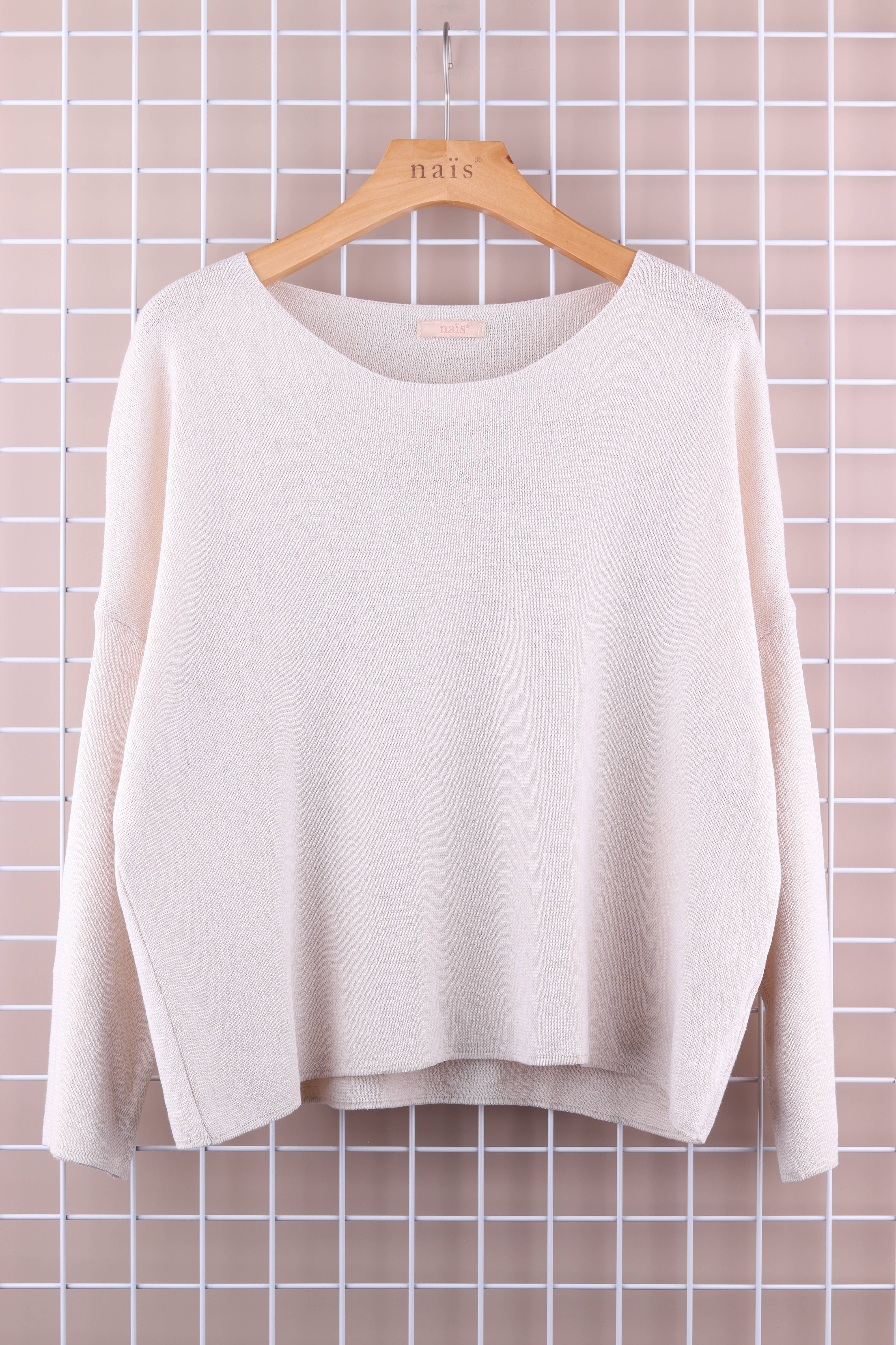 NAÏS PARIS - Vente Pull en maille – femme - PULL COL ROND COURT3