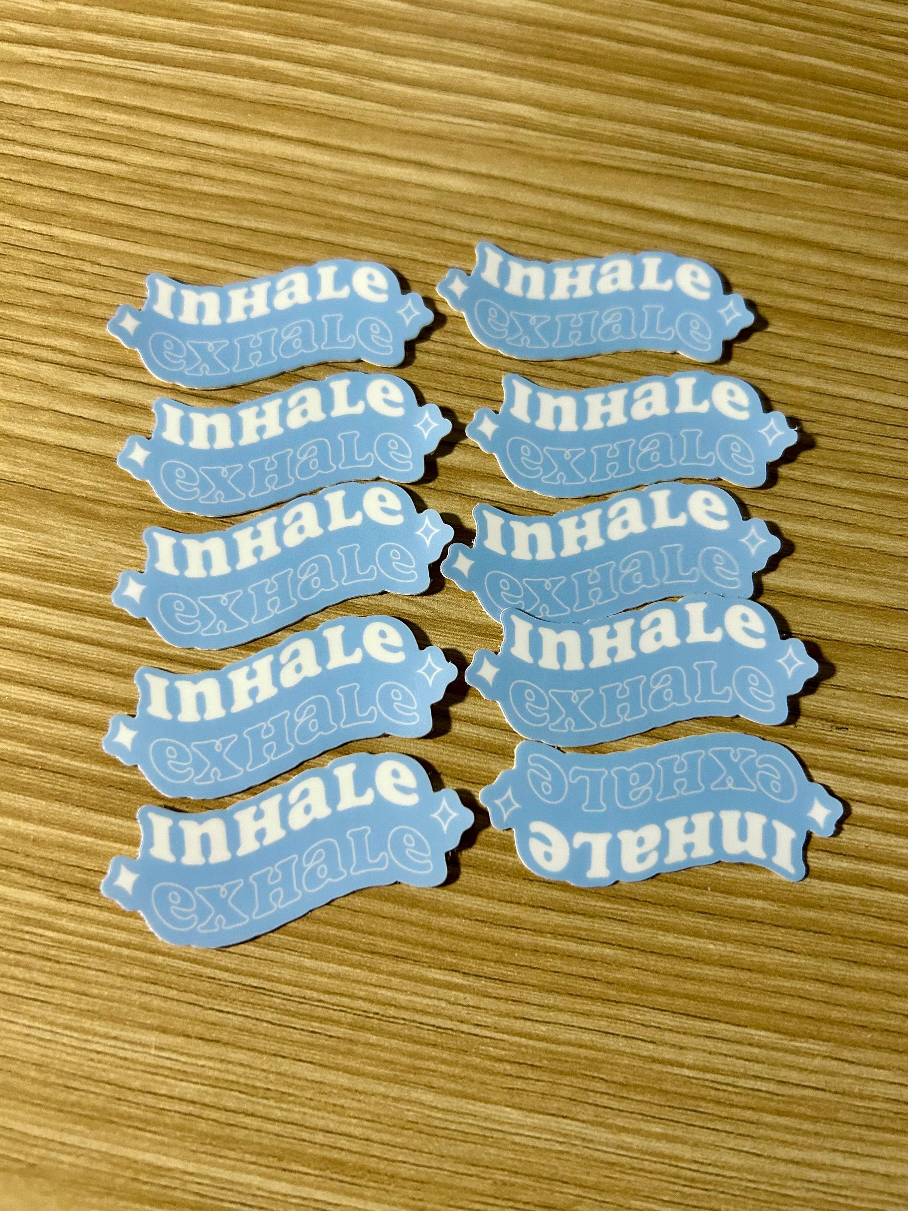 Christina iDesigns - Wholesale Sticker - Inhale exhale sticker / mental health / spiritual / wellness8