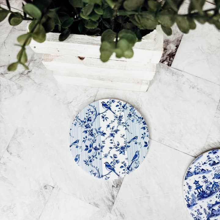 Gia Roma - Wholesale Coasters - Mediterranean Lemon Coasters | Coastal Blue & Yellow Accents52