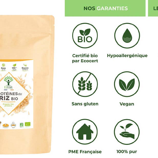 Bioptimal - Wholesale Protein/superfood powder - Organic Rice Protein Powder - Bioptimal8