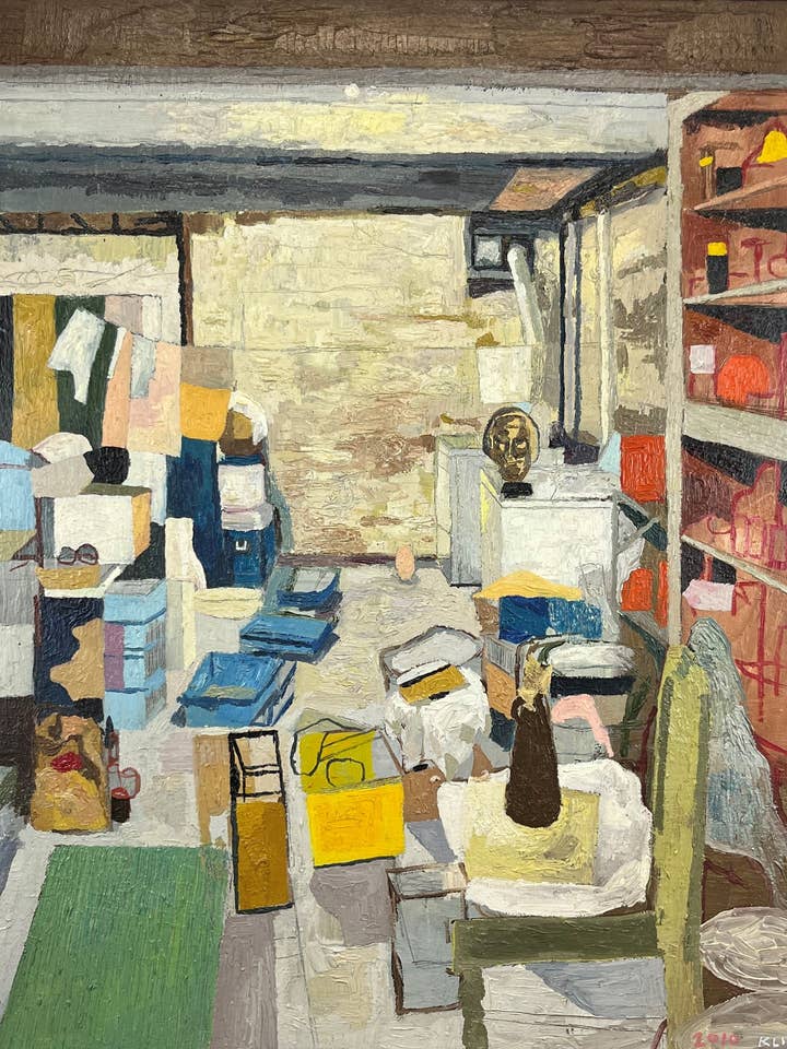 Cave da minha Infância. Óleo sobre Tela. 24" x 30". John Kline Obra Pintura por atacado de John Kline Artwork