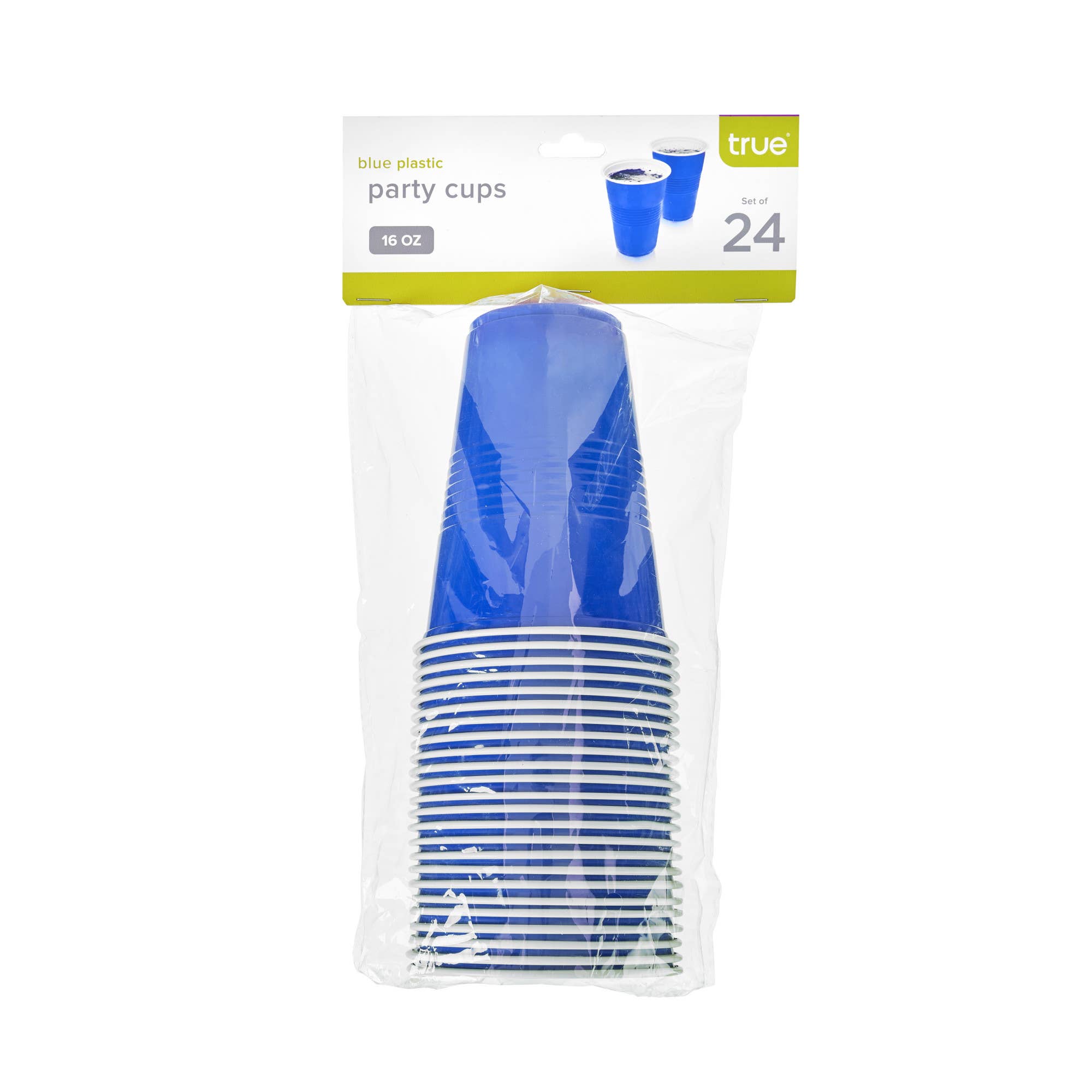 TRUE - Wholesale Disposable Cup - Party Disposable Plastic Cups Pack of 24 Red or Blue3