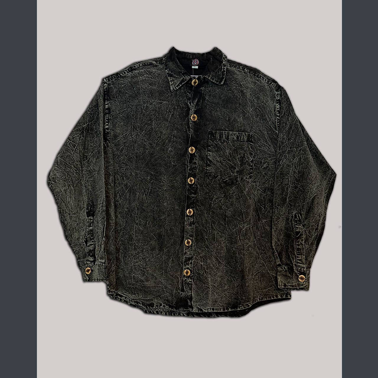 Jayli Clothing - Wholesale Button Down Shirt - Men's - Grateful Dead Cotton Enzyme Washed Men's Button Up Shirt 1