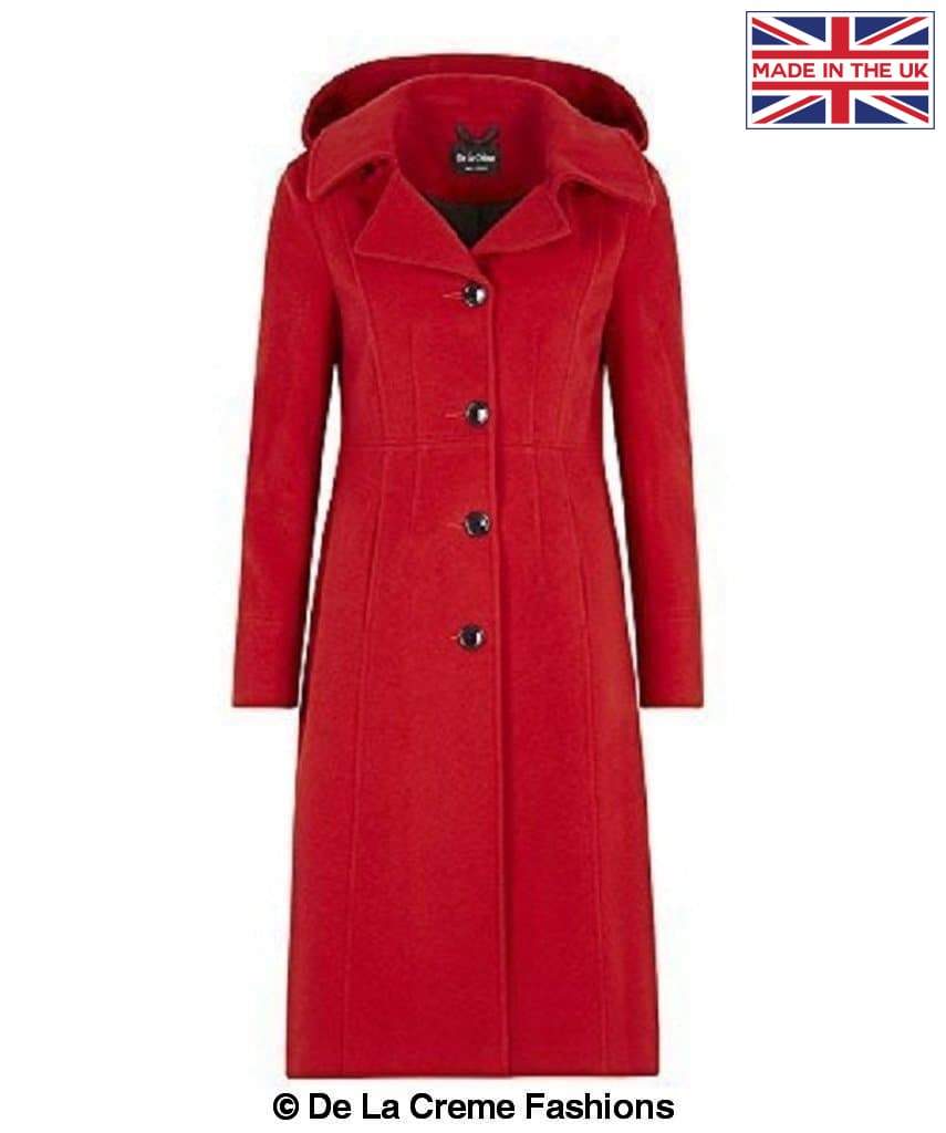 De La Creme Fashions – wholesale Coat – Women’s – Beatrice Wool And Cashmere Hooded Mid Length Coat7