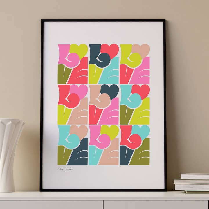 Forever Love Print for wholesale by 7 Layer Studio Shop