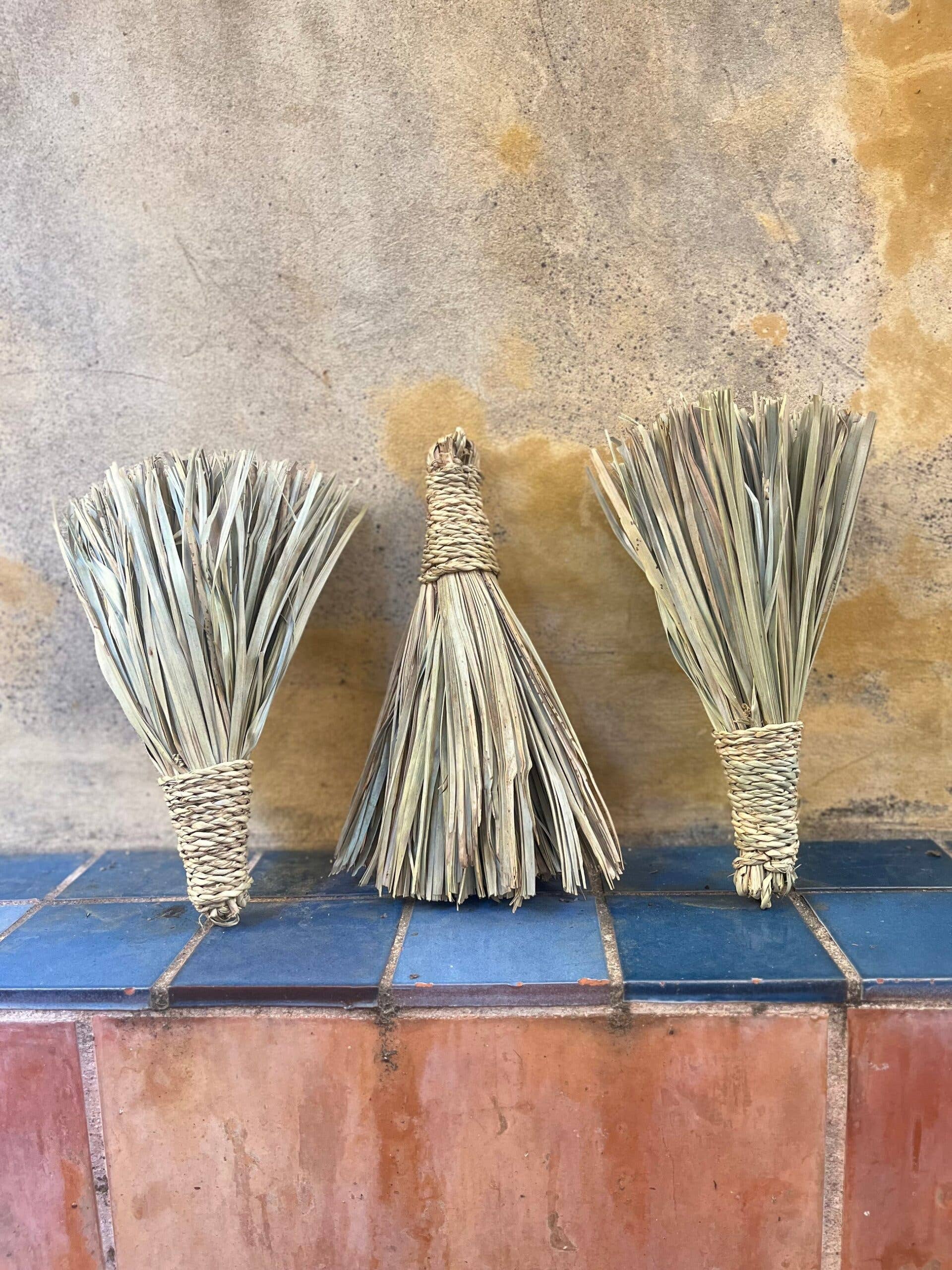 High crafty - Wholesale Wall Accent - Handmade Moroccan Mini Broom Wall Art, Natural Fiber2