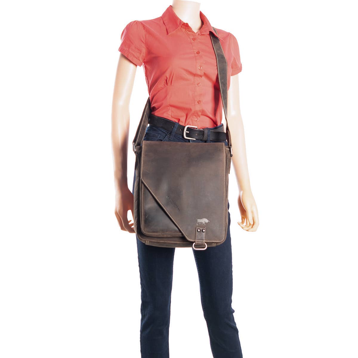 Arrigo - Wholesale Shoulder Bag - Women's - Arrigo Buffalo Leather Shoulder Bag with flap - 3 colours4