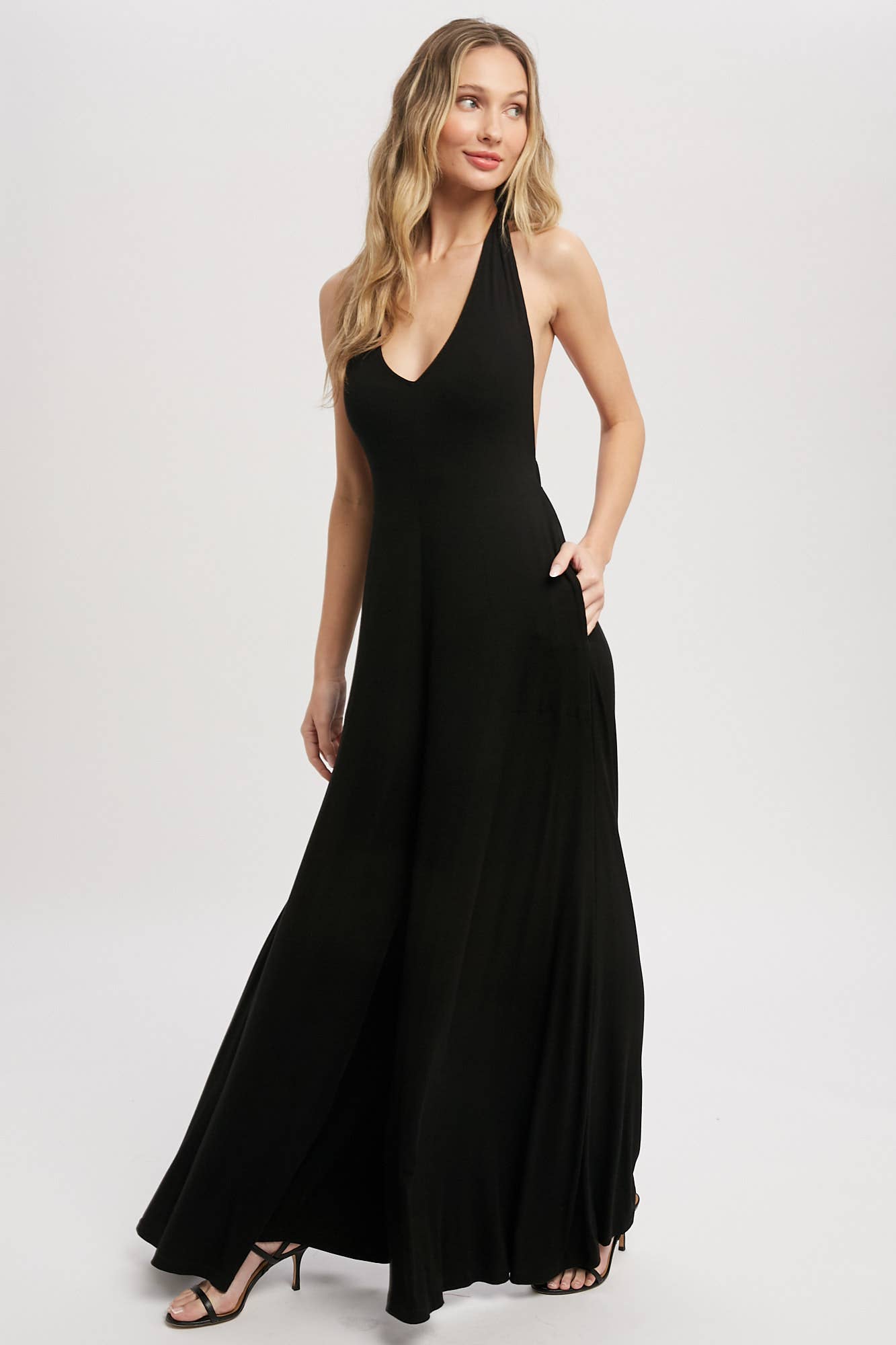 Bluivy - Wholesale Jumpsuit - Women's - WIDE LEG HALTER JUMPSUIT11