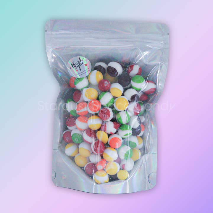 Bonbons de fruits à coque dure lyophilisés pour la vente par Stardust Space Candy / Boulder Mercantile