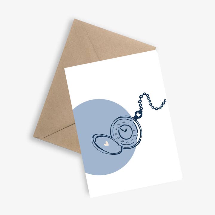 Les heures silencieuses - Carte de condoléances et de deuil pour la vente par LE PAPIER GRAPHIQUE