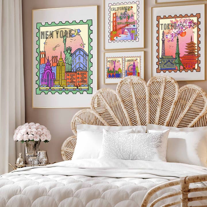 Tokyo Art Print for wholesale by Atelier Nazli Brush