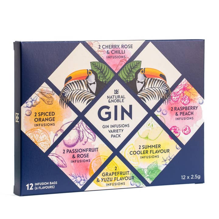 Natural & Noble – wholesale Gift bag set/pack – Gin Infusions Variety Gift Pack by Natural & Noble1
