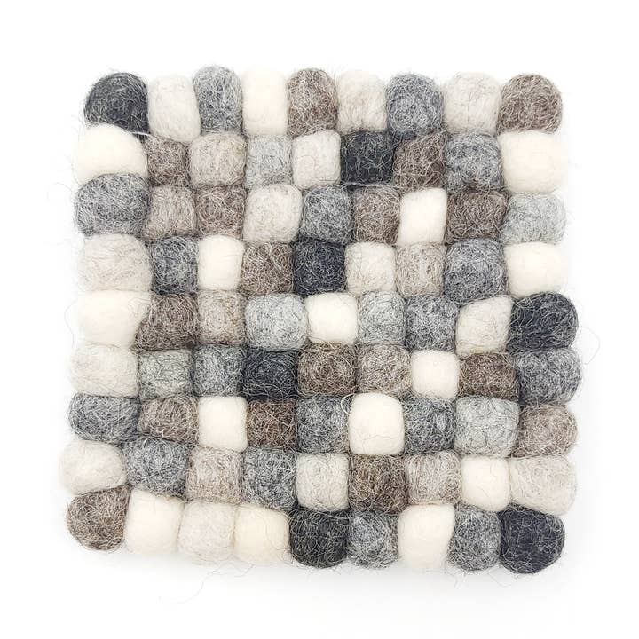 4 stykke sæt firkantede filt te coastere | Filt Coasters for engroshandel hos Fwosi