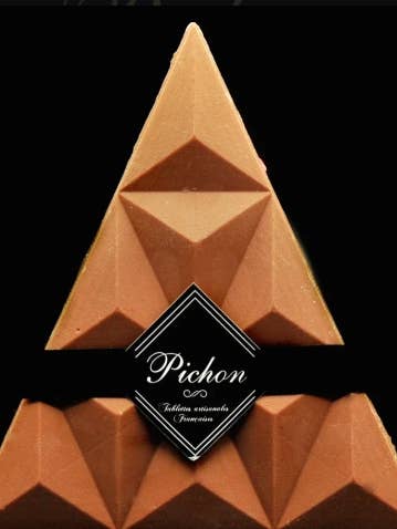Vegan Milk Chocolate Triangle (black packaging) for wholesale by Chocolats PICHON
