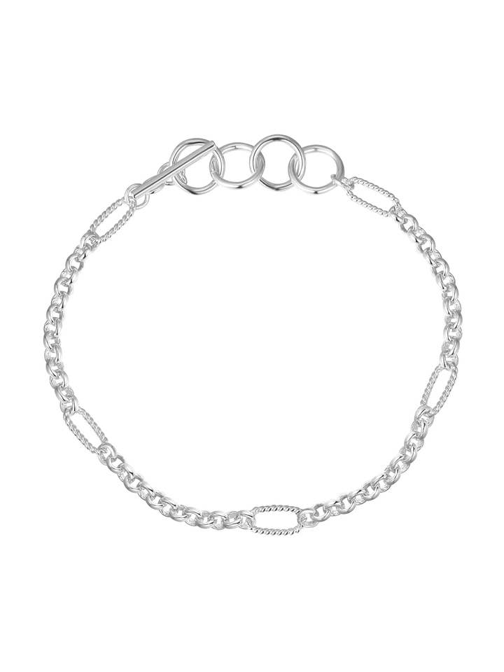Bracelet à chaîne Eclipse en argent pour la vente par Natalie Wood Designs