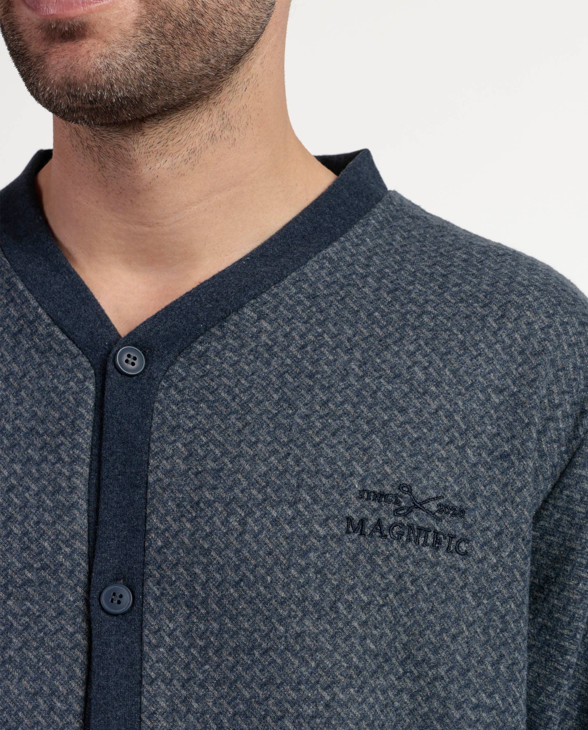 Grey Grigio Pyjamas with Buttons for wholesale on Faire3