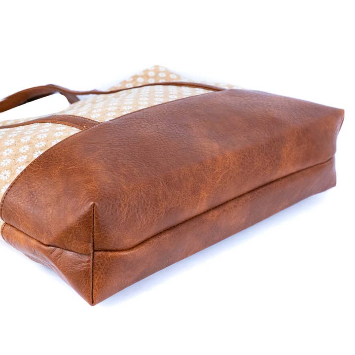 Meninas Bonitas Cork - Venta al por mayor Bolsa de asa- Mujer - Bolso de corcho con asas de cuero vegano BAG-23713