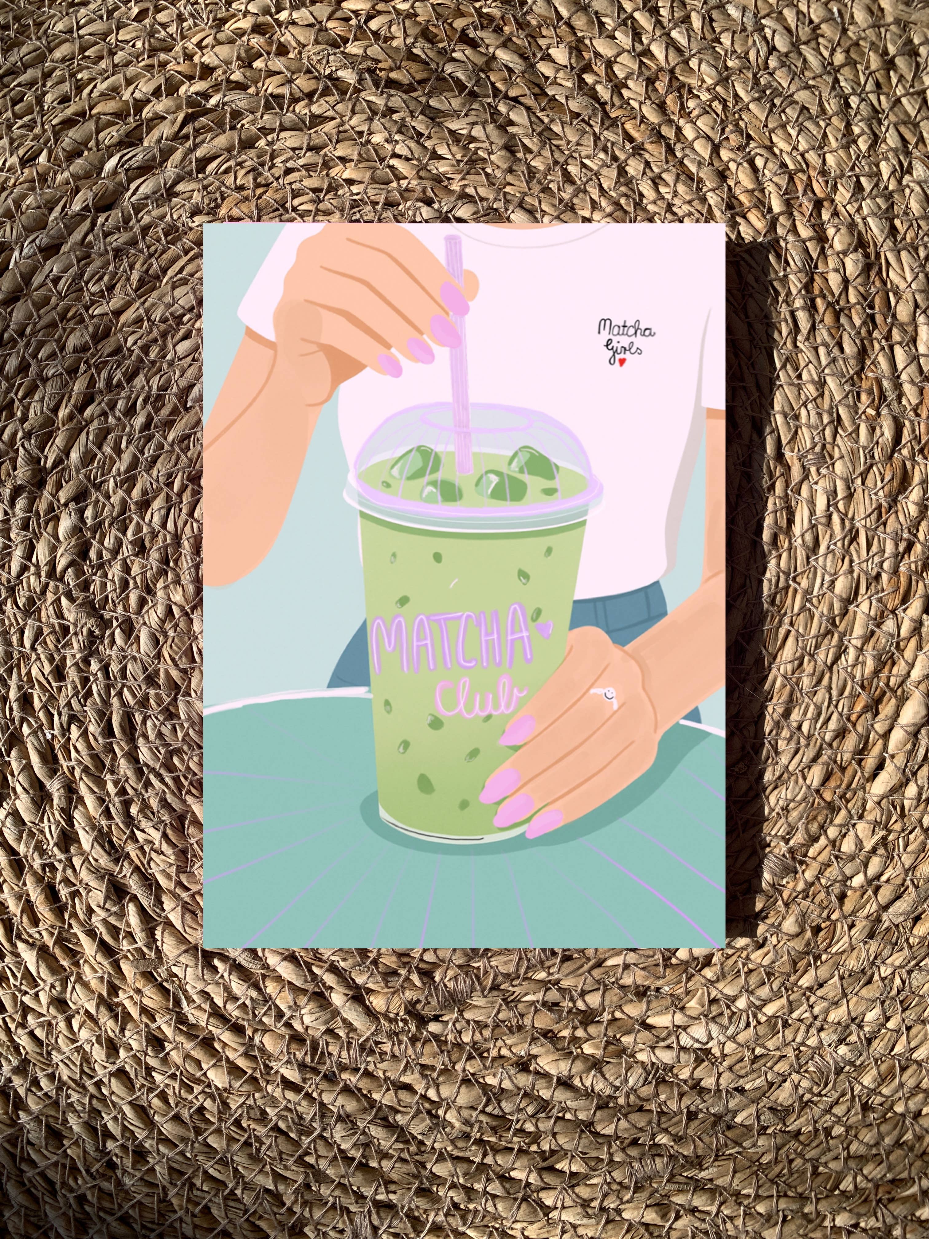Ute Arnold / Hej.Ibiza - Wholesale Postcard - Matcha Club Postcard1