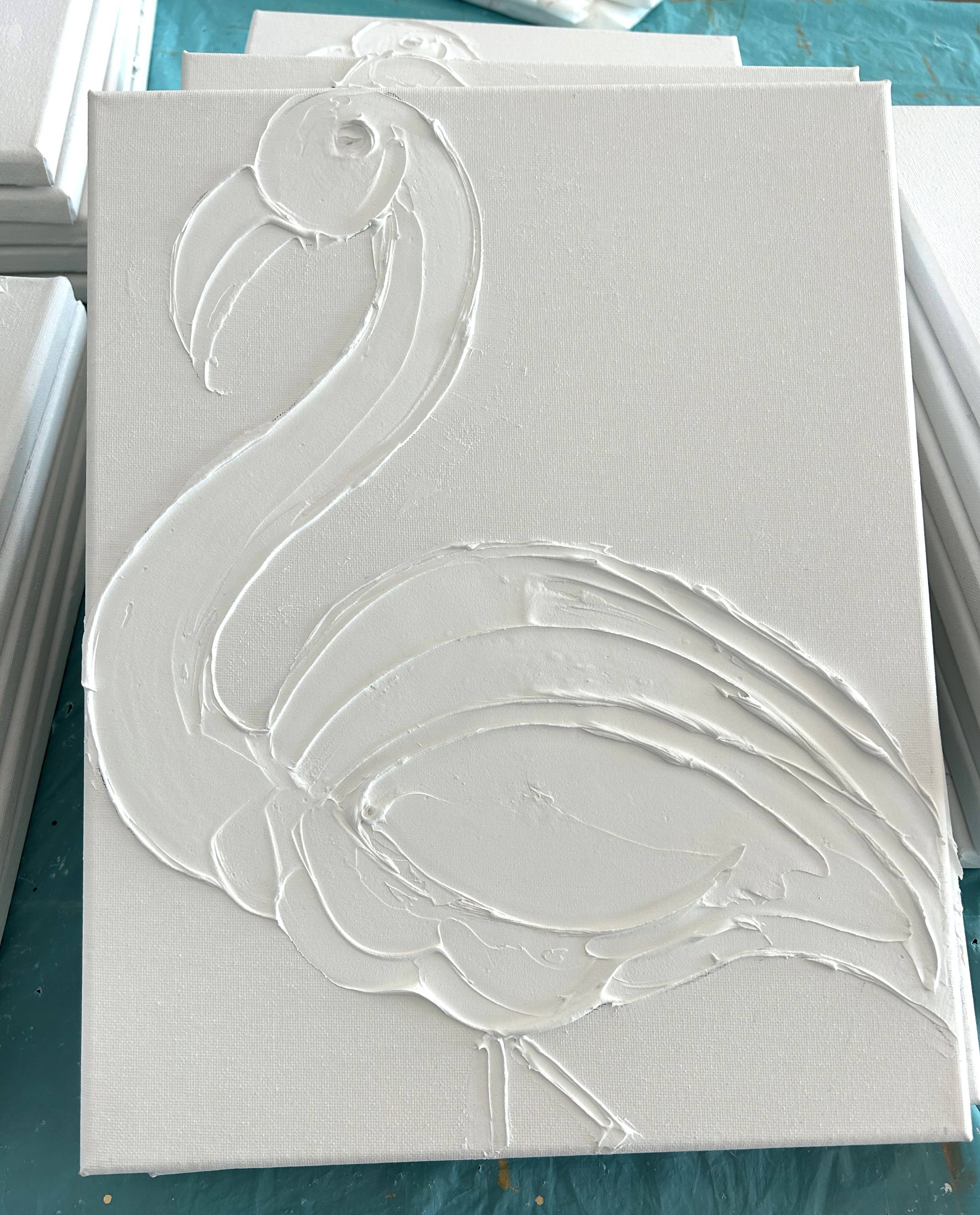 Coddiwomple - Wholesale DIY Craft Kit - Paint Your Own Canvas coastal oyster pelican flamingo turtle6