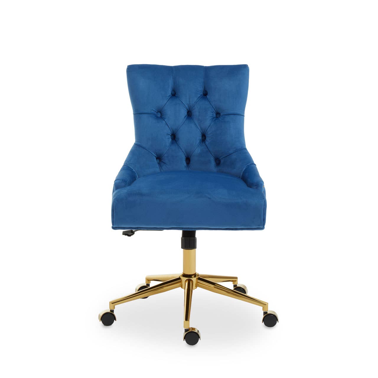 Fifty Five South – wholesale Chair – Anita Blue Velvet Office Chair