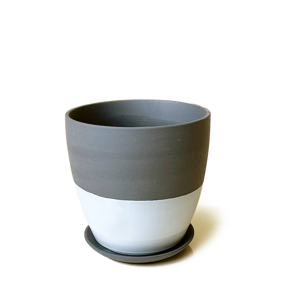 Chive - Wholesale Plant Pot - Dyad Ceramic Planter Modern Decorative Planters with Saucer1